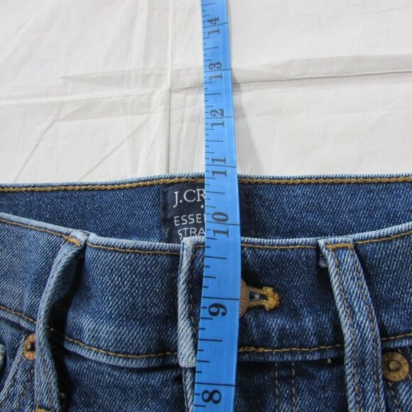 J. Crew Women's Size 25 Essential Straight Raw Hem Jeans - Picture 7 of 9